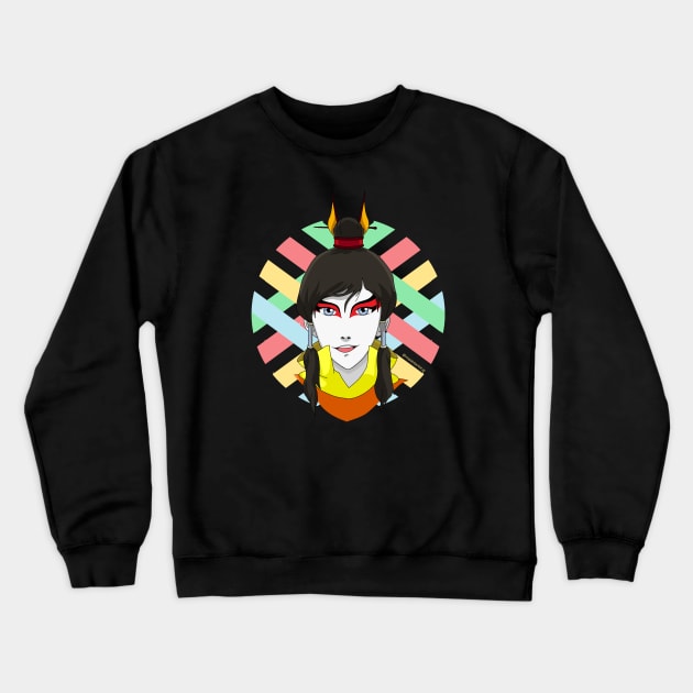 Warrior of the Four Nations Crewneck Sweatshirt by Zapt Art